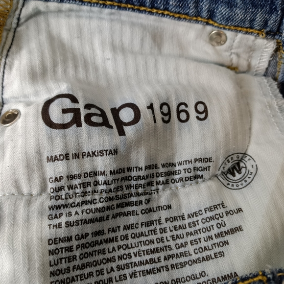 GAP Jean Skirt Size 27 Vintage Retro Knee Length Blue REtro - Picture 7 of 7